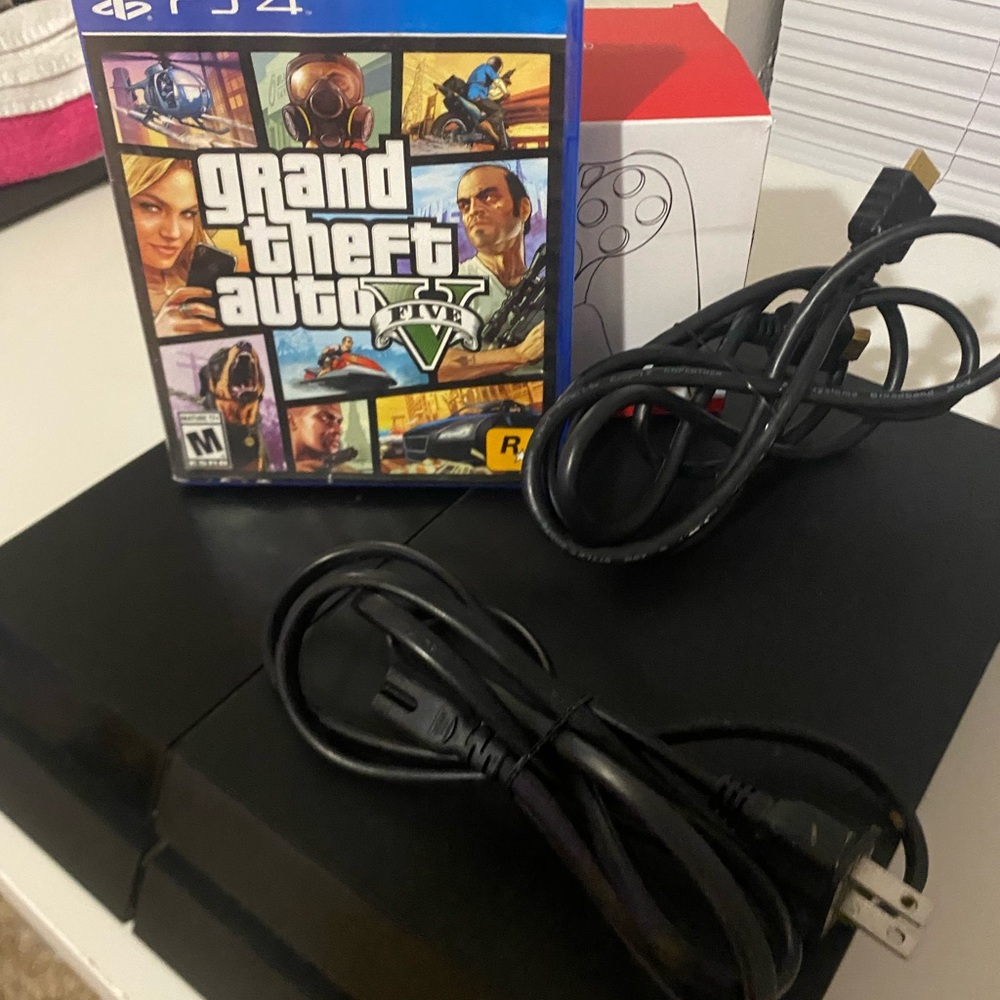 Sony PlayStation 4 Console with Game - Black